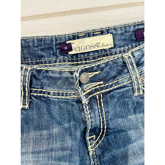 Vigoss Fit Boot Cut Faded Jeans - Picture 3 of 9